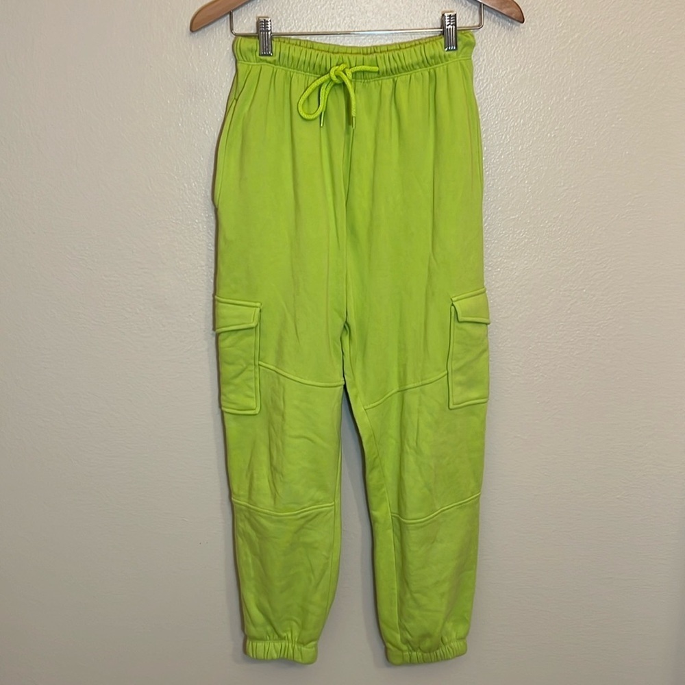 BP Green Cargo Jogger Sweatpants